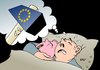 Cartoon: Alptraum des Kleinsparers (small) by Erl tagged eu,zypern,rettung,bank,banken,beteiligung,sparer,kleinsparer,tabu,tabubruch,angst,alptraum,sparschwein,euro