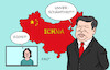 Cartoon: Baerbock und Xi (small) by Erl tagged politik,außenpolitik,diplomatie,außenministerin,annalena,baerbock,grüne,bezeichnung,xi,jinping,diktator,china,karikatur,erl