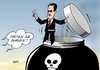 Cartoon: Chemiewaffen (small) by Erl tagged syrien,diktator,assad,bürgerkrieg,rebellion,aufstand,niederschlagung,drohung,chemiewaffen,un,eu,appell