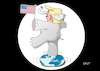 Cartoon: Circus Trump (small) by Erl tagged usa,präsident,donald,trump,rechtspopulismus,egoismus,abschottung,america,first,deal,demokratie,diplomatie,auslandsreise,nahost,europa,nato,eu,unberechenbarkeit,verlässlichkeit,rüpelhaftigkeit,elefant,porzellanladen,zircus,circus,zirkuselefant,ball,erde,welt,karikatur,erl