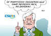 Cartoon: CSU-Vorschlag (small) by Erl tagged csu,idee,vorschlag,migranten,sprache,deutsch,zuhause,daheim,privat,privatsphäre,horst,seehofer,populismus,ausländer,karikatur,erl