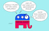 Cartoon: DeSantis (small) by Erl tagged politik,usa,präsidentschaftswahl,kandidaten,republikaner,donald,trump,verschwörungstheorie,wahlbetrug,widerspruch,konkurrent,ron,desantis,gouverneur,florida,elefant,frisur,karikatur,erl
