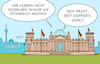 Cartoon: Deutschland Österreich (small) by Erl tagged politik,österreich,regierung,fpö,kickl,versagen,fehler,lehre,parteien,deutschland,karikatur,erl