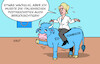 Cartoon: Die neue EU-Kommission steht (small) by Erl tagged politik,eu,kommission,italien,postfaschisten,zustimmung,parlament,von,der,leyen,europa,stier,römischer,gruß,karikatur,erl