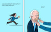 Cartoon: Endspurt (small) by Erl tagged politik,usa,wahl,wahlkampf,endspurt,kamala,harris,demokraten,joe,biden,vergleich,republikaner,wähler,müll,karikatur,erl