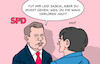 Cartoon: Esken (small) by Erl tagged politik,wahl,verluste,spd,regierung,minister,finanzminister,vizekanzler,lars,klingbeil,abserviert,saskia,esken,karikatur,erl