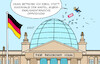 Cartoon: FDP (small) by Erl tagged politik,wahl,wiederholung,wiederholungswahl,wahlwiederholung,bundestagswahl,berlin,ergebnis,bundestag,fdp,ein,sitz,weniger,ampel,außerparlamentarische,opposition,parlament,reichstag,karikatur,erl