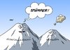 Cartoon: Grimsvötn (small) by Erl tagged grimsvötn,eyjafjallajökull,vulkan,island,ausbruch,asche,wolke,aschewolke,behinderung,flugverkehr,wirtschaft,verlust