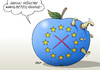Cartoon: Höhere Wahlbeteiligung (small) by Erl tagged eu europa wahl europawahl parlament gegner skeptiker rechtspopulismus euro kritik austritt apfel wurm höher wahlbeteiligung