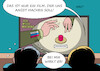 Cartoon: Horrorfilm (small) by Erl tagged politik,krieg,angriff,überfall,russland,ukraine,rückeroberung,gebiete,reaktion,wladimir,putin,teilmobilmachung,drohung,einsatz,atomwaffen,signal,westen,deutschland,angst,karikatur,erl
