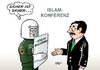 Cartoon: Islamkonferenz (small) by Erl tagged islamkonferenz,islam,deutschland,innenminister,friedrich,sicherheit,thema