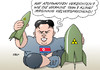 Cartoon: Kim Jong Un (small) by Erl tagged kim,jong,un,diktator,nordkorea,atomwaffen,test,abschreckung,verzicht,ukraine,garantie,russland,annexion,krim