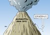Cartoon: Klimagipfel Doha 2012 (small) by Erl tagged erderwärmung,klima,klimawandel,klimagipfel,klimakonferenz,doha,katar,2012,co2,kohlendioxid,ausstoß,kyoto,protokoll,gipfel,vulkan,berg,ergebnis