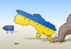 Cartoon: Krim (small) by Erl tagged ukraine,regierung,eu,krim,russland,spaltung,bär,tatze