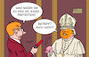 Cartoon: No King (small) by Erl tagged politik,usa,trump,autokratie,monarchie,könig,proteste,no,kings,papst,karikatur,erl