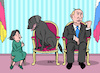 Cartoon: Sitzordnung (small) by Erl tagged politik,russland,präsident,putin,zerfall,sowjetunion,schmerz,trennung,besitzansprüche,aggression,ukraine,ex,sowjetrepublik,bedrohung,truppen,grenze,gefahr,angriff,krieg,besuch,außenministerin,annalena,baerbock,sitzordnung,hund,labrador,karikatur,erl