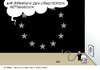 Cartoon: Slowakei (small) by Erl tagged eu,euro,eurozone,schulden,griechenland,rettungsschirm,erweitert,abstimmung,slowakei,stromausfall,stecker,netzstecker,steckdose