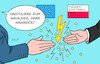 Cartoon: Spannungen (small) by Erl tagged politik,polen,wahl,präsident,sieg,nawrocki,national,konservativ,spannungen,eu,gratulation,karikatur,erl