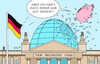 Cartoon: Sparschwein adieu (small) by Erl tagged politik,koalition,cdu,csu,spd,schulden,investitionen,grundgesetz,abstimmung,bundestag,grüne,sparschwein,karikatur,erl