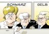 Cartoon: super Werbung (small) by Erl tagged wahl plakat cdu csu fdp merkel seehofer westerwelle schwarz gelb koalition streit