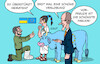 Cartoon: Ukraine EU (small) by Erl tagged politik,krieg,angriff,überfall,russland,ukraine,selenskyj,hilfe,schutz,mitgliedschaft,eu,merz,angebot,partnerschaft,privilegien,heirat,verlobung,europa,stier,karikatur,erl