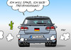 Cartoon: Verkehr CO2 (small) by Erl tagged klimawandel,erderwärmung,treibhausgas,co2,deutschland,reduzierung,ausnahme,autoverkehr,verkehr,ps,groß,stark,suv,spaß,autonarr,karikatur,erl
