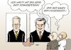 Cartoon: Wulff und Gauck (small) by Erl tagged bundespräsident kandidat christian wulff joachim gauck schwiegersohn landesvater