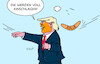 Cartoon: Zölle (small) by Erl tagged politik,usa,präsident,donald,trump,zölle,strafzölle,kanada,mexiko,china,bumerang,handelskrieg,verteuerung,karikatur,erl