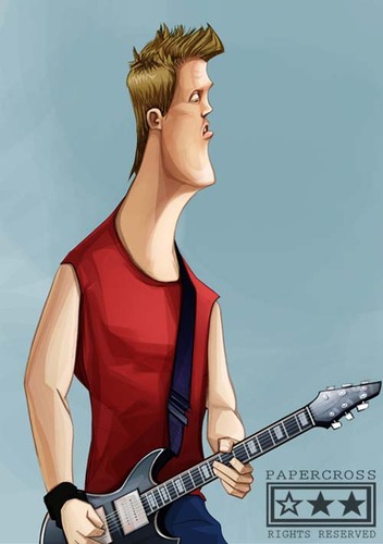 Cartoon: Josh  Homme (medium) by billfy tagged age,stone,the,of,queens,rock,music