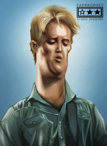 Cartoon: Josh homme (medium) by billfy tagged queens,of,the,stone,age,rock