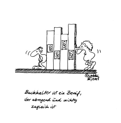 Cartoon: Buchhalter (medium) by waldah tagged buchhalter,beruf,abregung