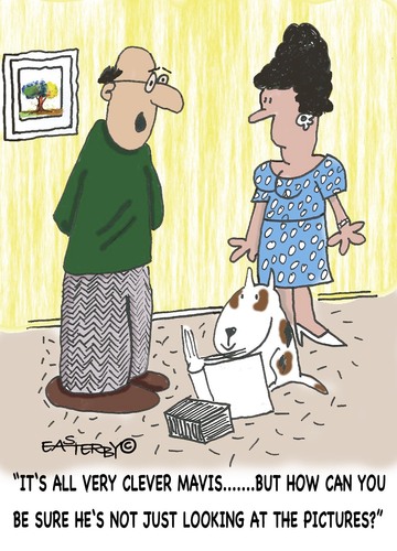 Cartoon: PICTURE LOOKERS WELCOME (medium) by EASTERBY tagged dogowners,training