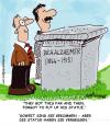 Cartoon: Alzhei.....WHO?? (small) by EASTERBY tagged statues,alzheimer