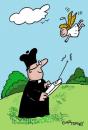 Cartoon: ANGEL ON REMOTE (small) by EASTERBY tagged angels,