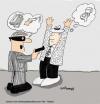 Cartoon: Daylight robbery (small) by EASTERBY tagged robber,fear