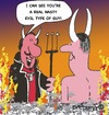 Cartoon: EVIL GUY (small) by EASTERBY tagged devil hellfire