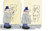 Cartoon: Exhibiartist (small) by EASTERBY tagged exhibionist,grafitti