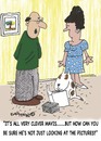 Cartoon: PICTURE LOOKERS WELCOME (small) by EASTERBY tagged dogowners training