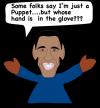 Cartoon: Puppet Obama (small) by EASTERBY tagged president usa
