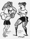 Cartoon: SPORTING LADIES (small) by EASTERBY tagged sport,women,boxing,football