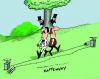 Cartoon: THE DUEL (small) by EASTERBY tagged duelling,