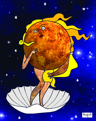 Cartoon: Birth of Venus (medium) by Munguia tagged venus,boticellis