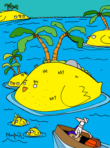 Cartoon: Canary Islands (medium) by Munguia tagged canarias,islas,island,canary