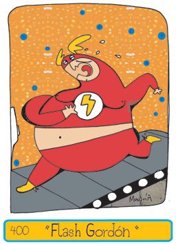 Cartoon: Flash Gordo - Fat Flash (medium) by Munguia tagged flash,work,out,exercise,munguia,gordo,fat,overweight,running,comic,marvel