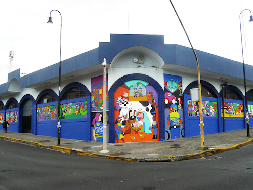 Cartoon: Paso de la Vaca (medium) by Munguia tagged cartoon,street,art,mural,police,starion,paso,de,la,vaca