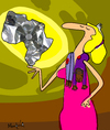 Cartoon: African Diamond (small) by Munguia tagged diamond,rich,africa,poor,blonde,black,white,unjustice