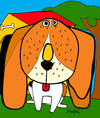 Cartoon: Beagle Beigel (small) by Munguia tagged beagle,beigel,dog,munguia,costa,rica,food,fast