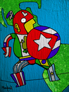 Cartoon: Captain Latinoamerica (small) by Munguia tagged cuba mexico costa rica latinoamerica america spain chile uruguay argentina honduras nicaragua guatemala colombia peru marvel comics superheroe super heroe flags