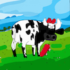 Cartoon: Cow Boy (small) by Munguia tagged atom,heart,mother,pink,floyd,cow,album,cover,parodies,parody,spoof,fun,version