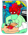 Cartoon: DR Heart (small) by Munguia tagged munguia calcamunguia corazon heart operation operacion doctor cirujano cirujia